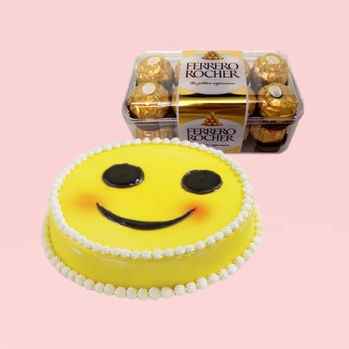 Smile Cake With Rocher